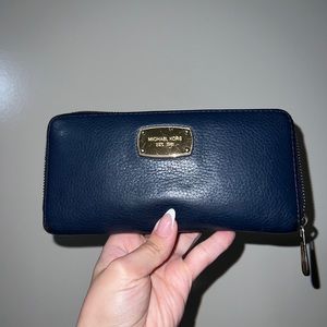 Navy Blue Michael Kors Wallet